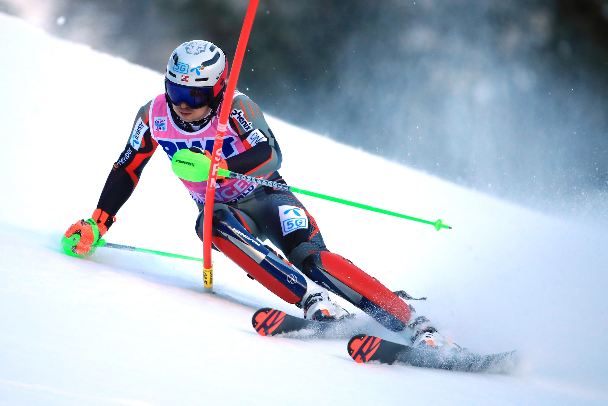 Kristoffersen leads first run of Wengen WC slalom