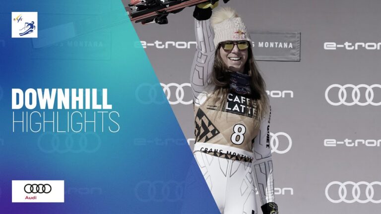 Ester Ledecka (CZE) | Winner | Women’s Downhill Highlights | Crans Montana