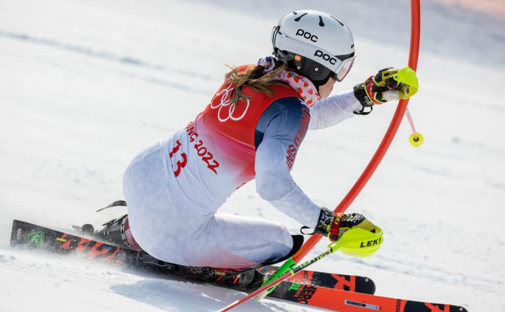 Former NCAA champion Paula Moltzan takes 8th in Olympic slalom