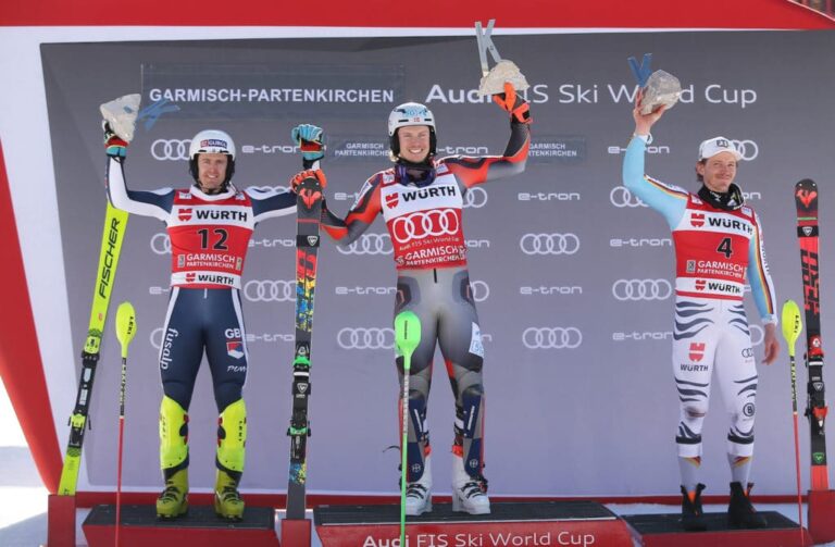 Kristoffersen gets 2nd win in 2 days, leads slalom standings