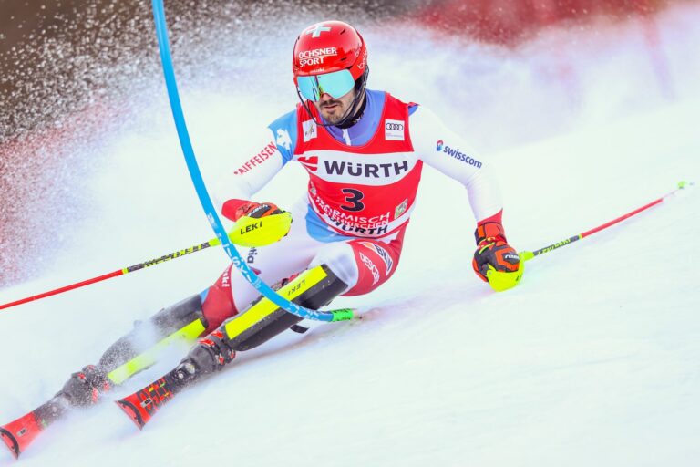 Meillard takes big lead in opening run of Garmish slalom