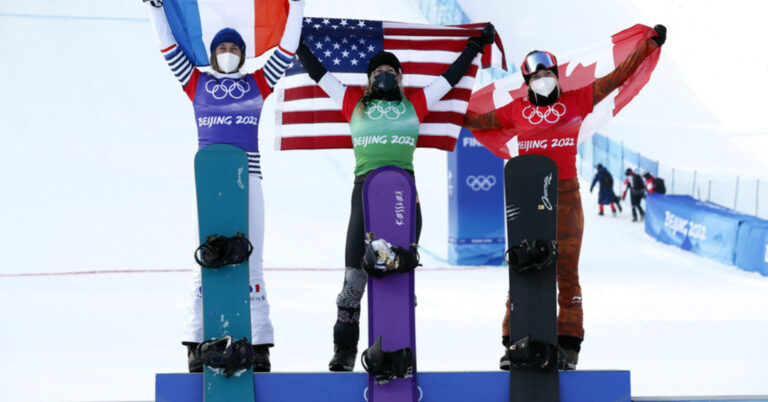 Lindsey Jacobellis finally claims Olympic SBX gold