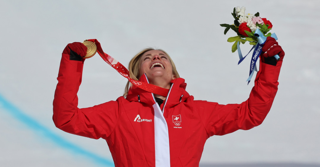 Lara Gut-Behrami becomes Switzerland’s first Olympic Super G gold medallist