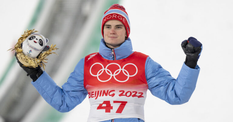 Gold for Marius Lindvik