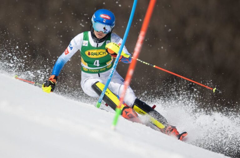 Slokar a surprise winner in Meribel slalom; Shiffrin 8th