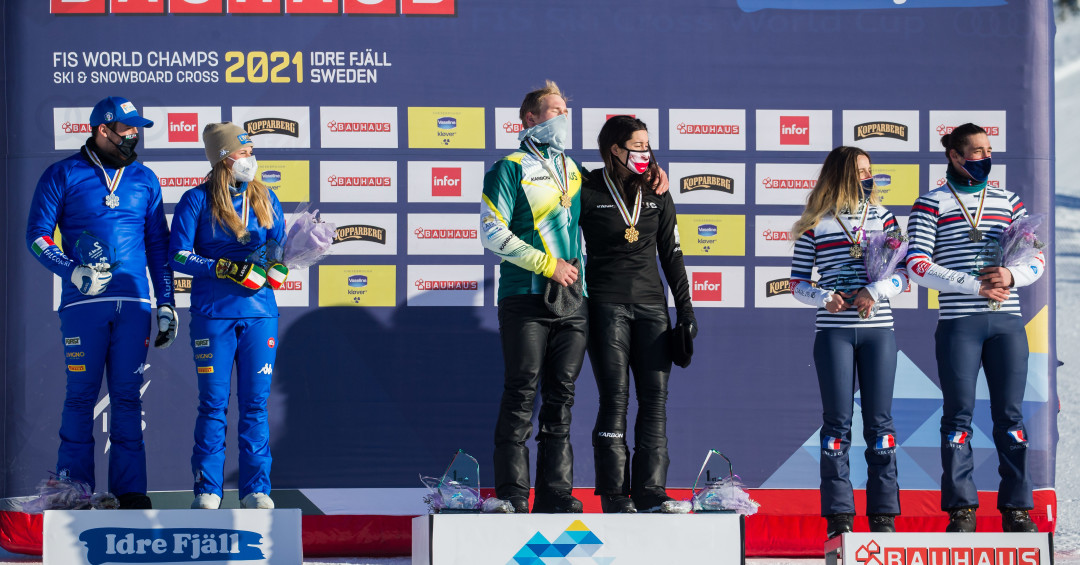 FIS SBX mixed team World Championships Idre Fjäll 2021