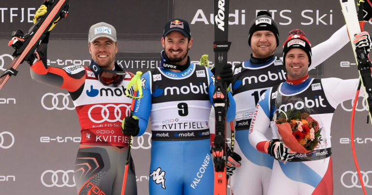 A four-man podium in Kvitfjell and the end of an era