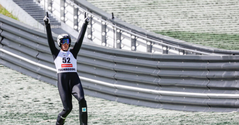 Muhlethaler takes lead after Ski Jumping