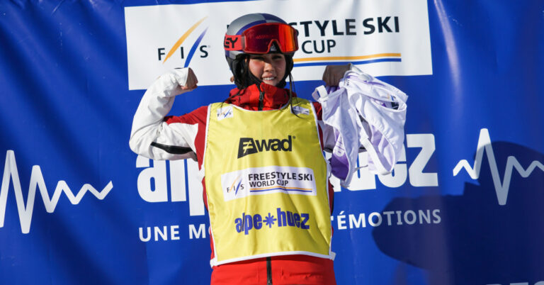 Anri Kawamura makes a return to the slopes following injury