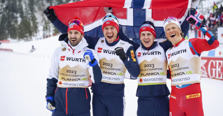 Norway extend glorious relay run as Finland and Germany win long-awaited medals