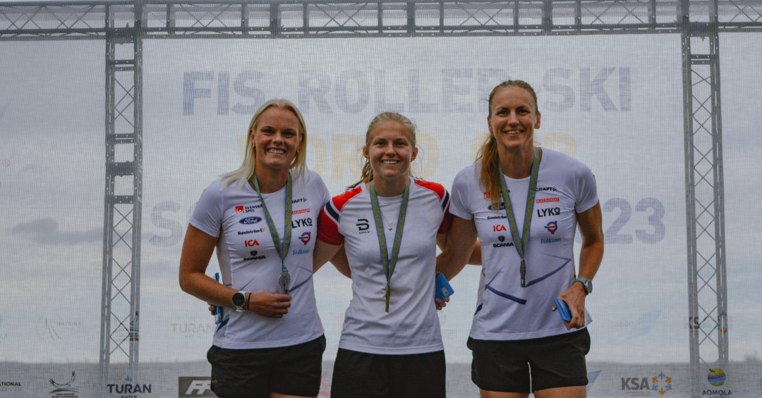 Arnesen and Becchis winners of the Super sprint competition in FIS Roller Ski World Cup 2023