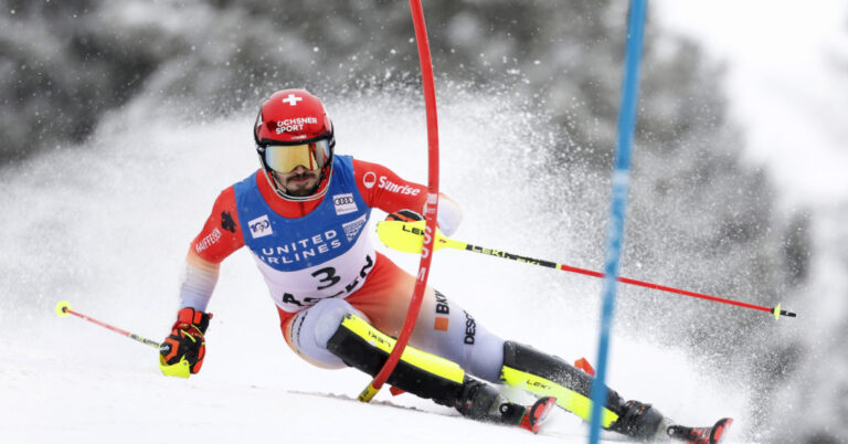 Meillard Storms to First Victory of the Season in Aspen, Feller Unable to Clinch Slalom Title